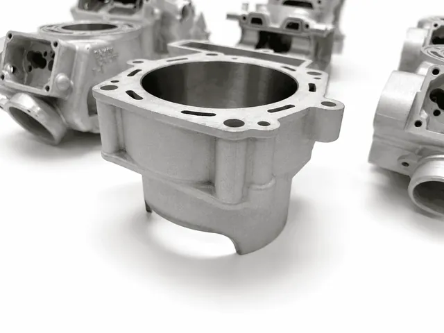 Husqvarna TC 449 4-stroke cylinder re-chromed with restoration of the nickel-silicon carbide coating and T-Shape polishing.